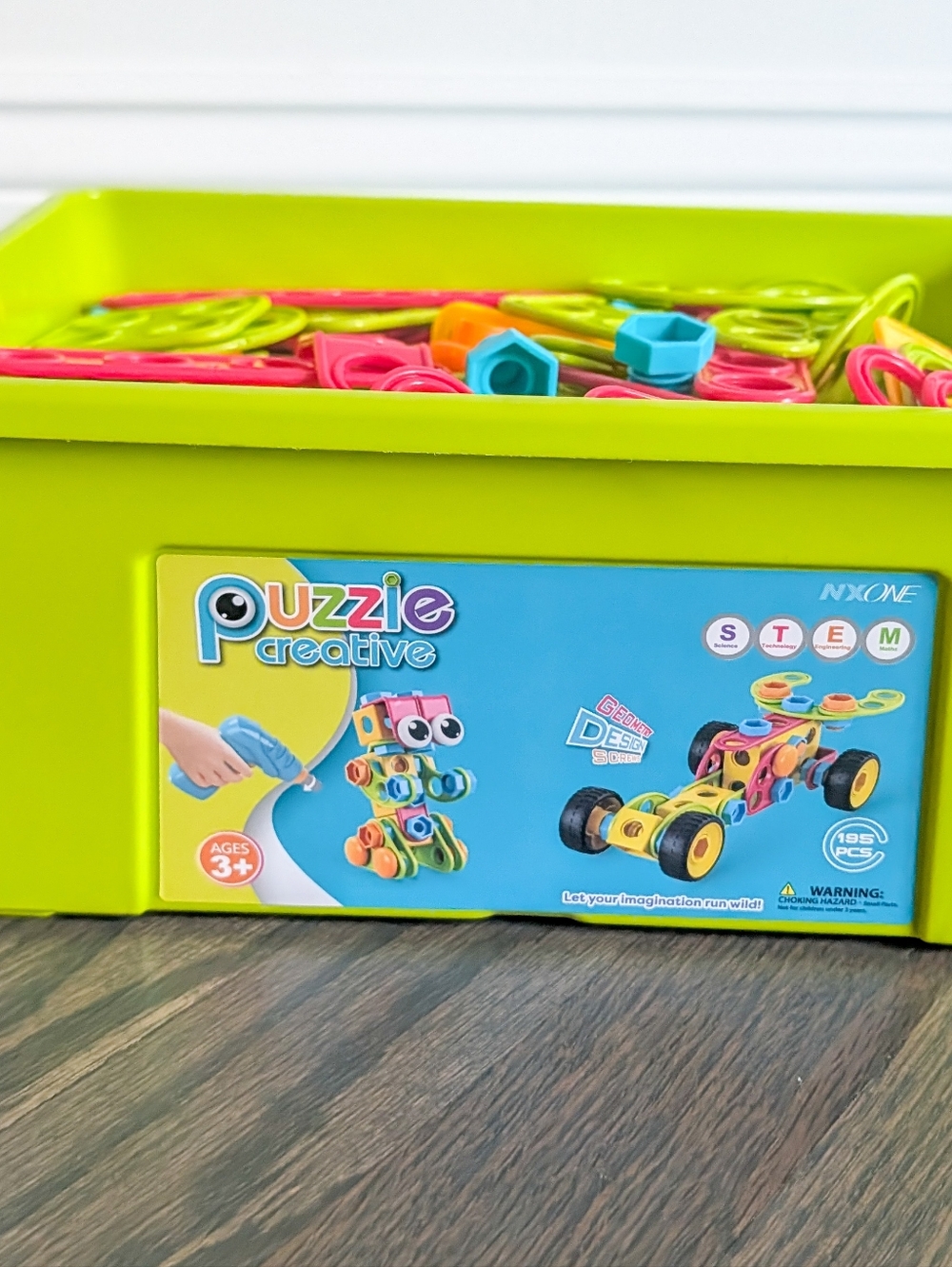STEM Puzzle Creative Building Set with Storage Container - Picture 6 of 11